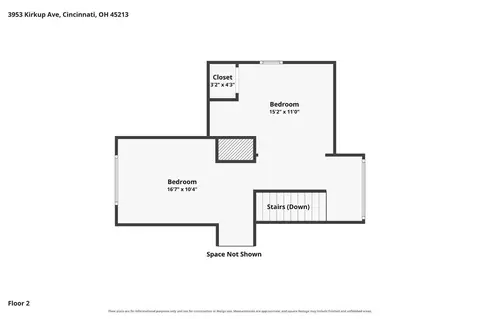Floorplan - 3953 Kirkup Ave, Cincinnati, OH 45213 photo 3 of 4