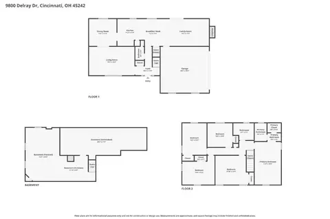 Floorplan - 9800 Delray Dr, Montgomery, OH 45242 photo 2 of 2