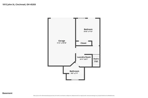 Floorplan - 1012 John St, Cincinnati, OH 45203 photo 3 of 4