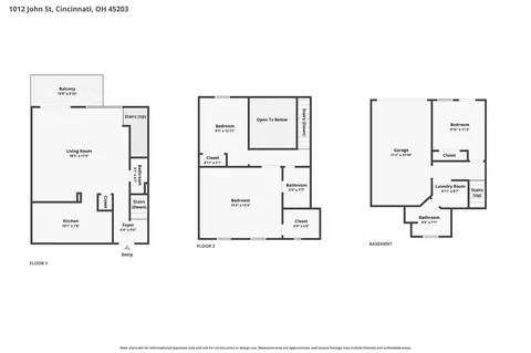 Floorplan - 1012 John St, Cincinnati, OH 45203 photo 4 of 4