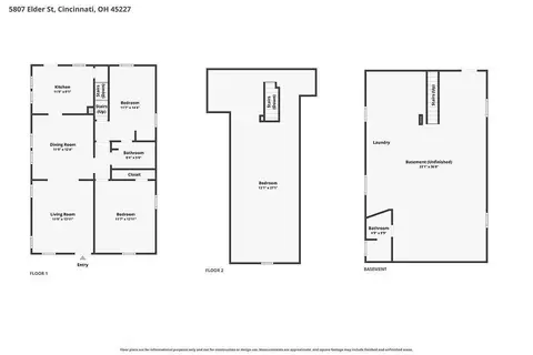 Floorplan - 5807 Elder St, Fairfax, OH 45227 photo 4 of 4