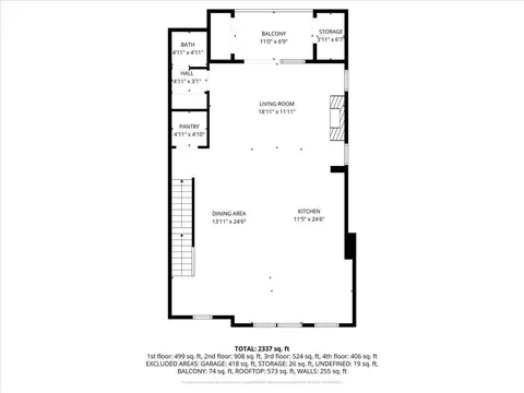 Floorplan - 3912 Edwards Rd, Cincinnati, OH 45209 photo 2 of 10