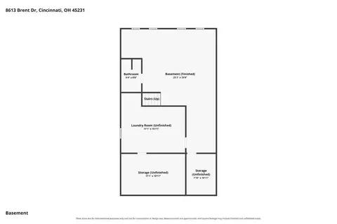 Floorplan - 8613 Brent Dr, Cincinnati, OH 45231 photo 1 of 3