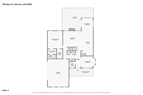 Floorplan - 903 Ryan Ct, Monroe, OH 45050 photo 1 of 4