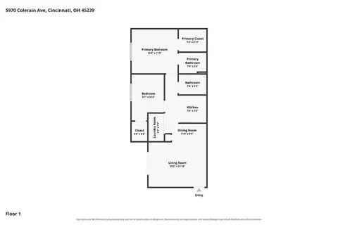 Floorplan - 5970 Colerain Ave, Cincinnati, OH 45239 photo 1 of 1