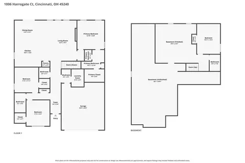Floorplan - 1006 Harrogate Ct, Forest Park, OH 45240 photo 3 of 3