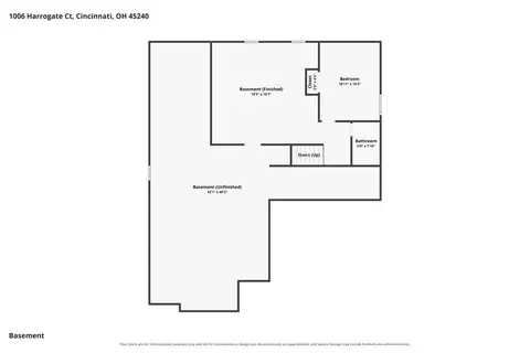 Floorplan - 1006 Harrogate Ct, Forest Park, OH 45240 photo 1 of 3