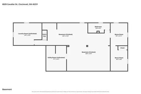 Floorplan - 8929 Cavalier Dr, Cincinnati, OH 45231 photo 2 of 3
