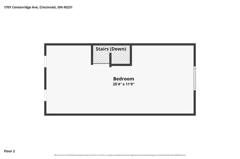 Floorplan - 1701 Centerridge Ave, Cincinnati, OH 45231 photo 4 of 4