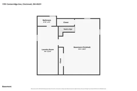 Floorplan - 1701 Centerridge Ave, Cincinnati, OH 45231 photo 1 of 4