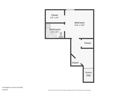 Floorplan - 533 Ringgold St, Cincinnati, OH 45202 photo 3 of 4