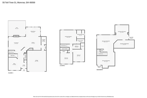 Floorplan - 55 Teil Tree Ct, Monroe, OH 45050 photo 1 of 4