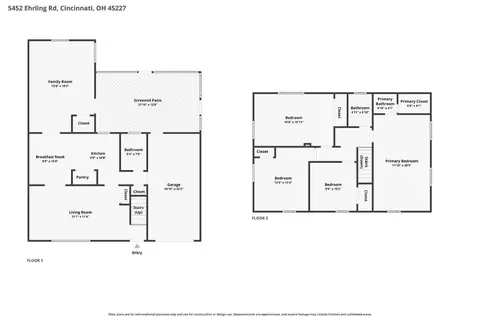Floorplan - 5452 Ehrling Rd, Cincinnati, OH 45227 photo 3 of 3