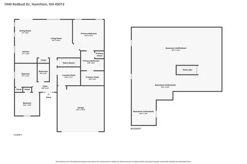 Floorplan - 1940 Redbud Dr, Hamilton, OH 45013 photo 1 of 1