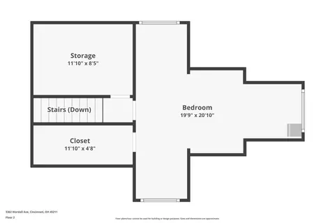 Floorplan - 3302 Wardall Ave, Cheviot, OH 45211 photo 2 of 4