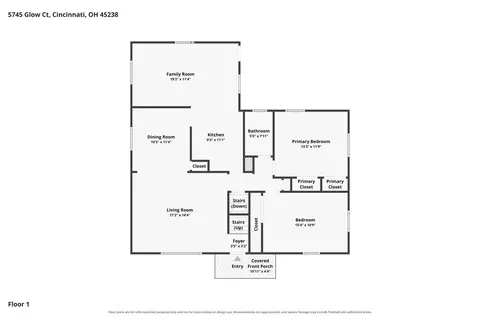 Floorplan - 5745 Glow Ct, Cincinnati, OH 45238 photo 3 of 4