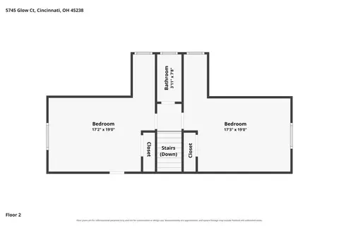 Floorplan - 5745 Glow Ct, Cincinnati, OH 45238 photo 4 of 4