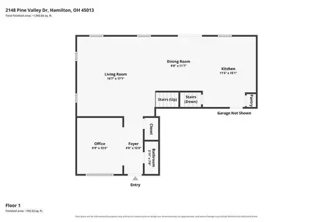 Floorplan - 2148 Pine Valley Dr, Hamilton, OH 45013 photo 1 of 2