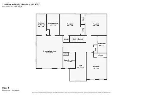 Floorplan - 2148 Pine Valley Dr, Hamilton, OH 45013 photo 2 of 2