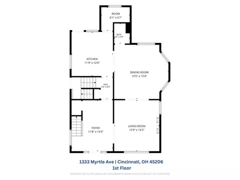 Floorplan - 1333 Myrtle, Cincinnati, OH 45206 photo 1 of 4