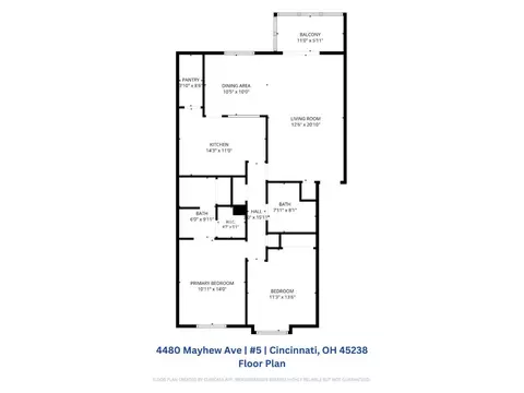 Floorplan - 4480 Mayhew Ave, Cincinnati, OH 45238 photo 1 of 1