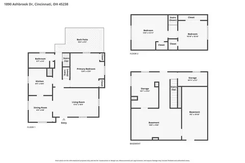 Floorplan - 1890 Ashbrook Dr, Cincinnati, OH 45238 photo 3 of 3