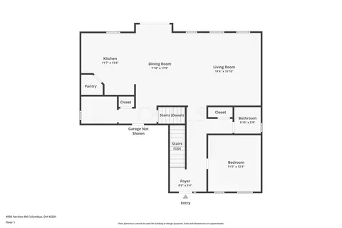 Floorplan - 4938 Farview Rd, Columbus, OH 43231 photo 1 of 1