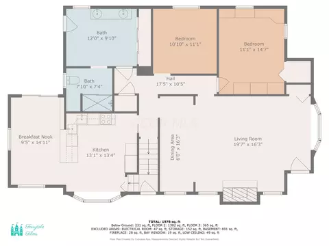 Floorplan - 631 E 5th Ave, Lancaster, OH 43130 photo 2 of 4