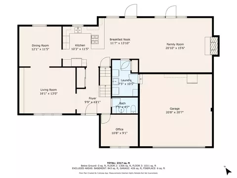 Floorplan - 2204 Stratingham Dr, Dublin, OH 43016 photo 2 of 4