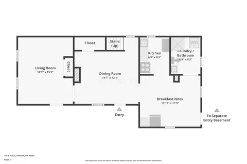 Floorplan - 188 S 4th St, Newark, OH 43055 photo 1 of 2