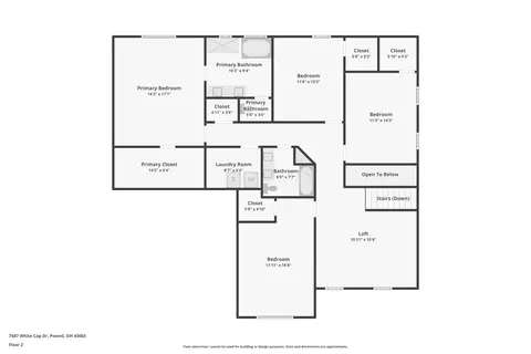 Floorplan - 7587 White Cap Dr, Powell, OH 43065 photo 2 of 2