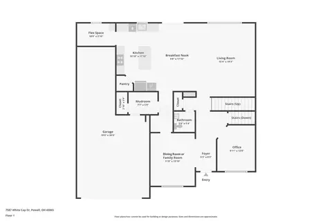 Floorplan - 7587 White Cap Dr, Powell, OH 43065 photo 1 of 2