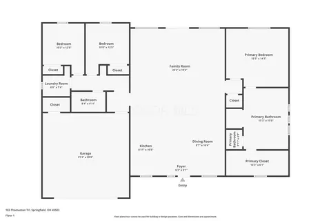Floorplan - 103 Thomaston Trl, Springfield, OH 45503 photo 1 of 2
