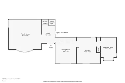 Floorplan - 12502 Barbara Dr, Kenton, OH 43326 photo 2 of 3