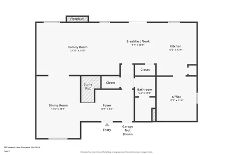 Floorplan - 237 Harvard Loop, Delaware, OH 43015 photo 2 of 2