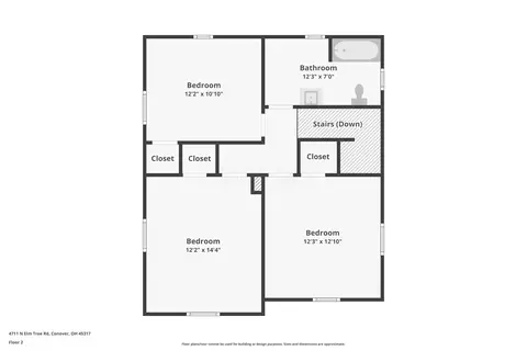Floorplan - 4711 N Elm Tree Rd, Conover, OH 45317 photo 2 of 3