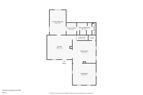 Floorplan - 332 Quarry St, Marion, OH 43302 photo 3 of 3