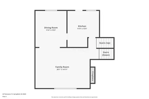 Floorplan - 26 Thomaston Trl, Springfield, OH 45503 photo 3 of 6