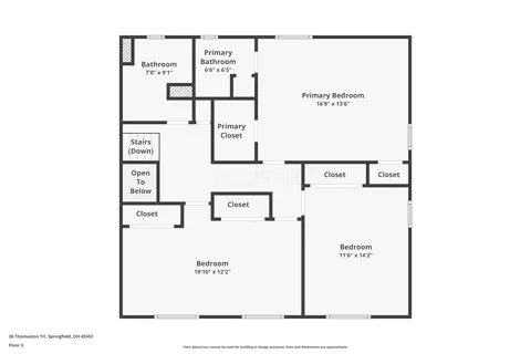 Floorplan - 26 Thomaston Trl, Springfield, OH 45503 photo 2 of 6