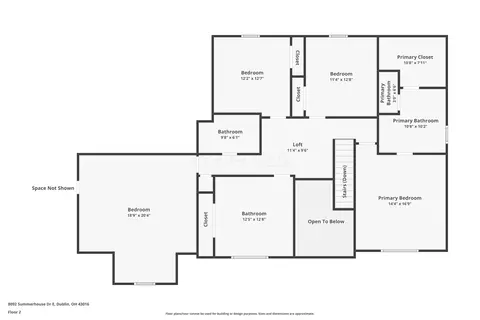 Floorplan - 8092 Summerhouse Dr E, Dublin, OH 43016 photo 2 of 3