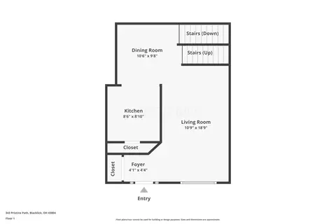 Floorplan - 343 Pristine Path, Blacklick, OH 43004 photo 2 of 3
