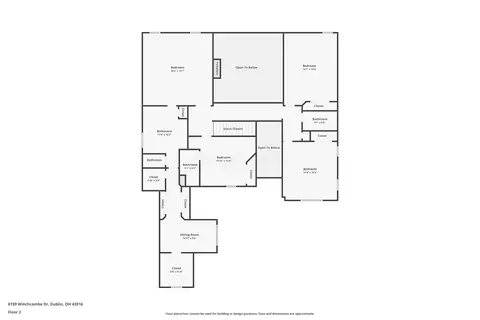 Floorplan - 8159 Winchcombe Dr, Dublin, OH 43016 photo 2 of 3