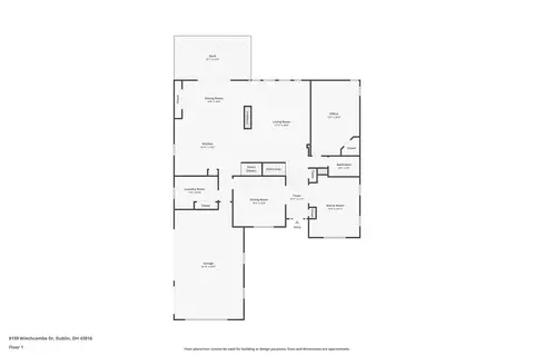 Floorplan - 8159 Winchcombe Dr, Dublin, OH 43016 photo 1 of 3