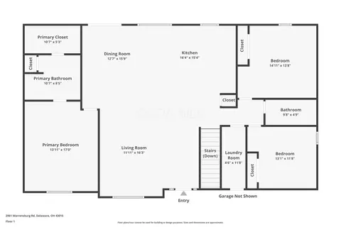 Floorplan - 2961 Warrensburg Rd, Delaware, OH 43015 photo 3 of 3