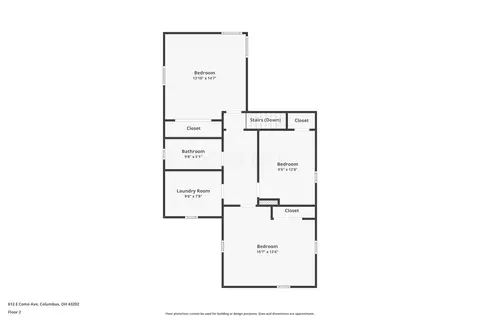 Floorplan - 612 E Como Ave, Columbus, OH 43202 photo 3 of 4