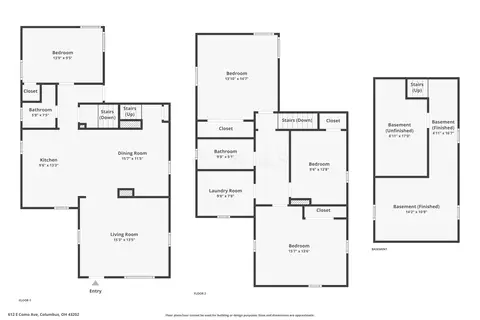 Floorplan - 612 E Como Ave, Columbus, OH 43202 photo 4 of 4