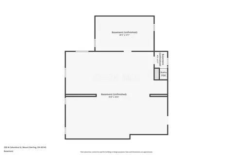 Floorplan - 230 W Columbus St, Mount Sterling, OH 43143 photo 3 of 6