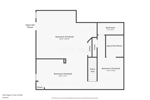 Floorplan - 6949 Kellogg Dr, Powell, OH 43065 photo 2 of 3