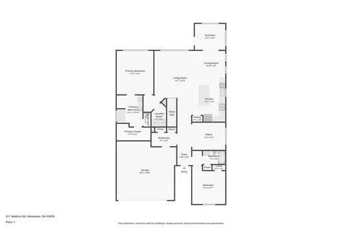Floorplan - 211 Solstice Rd, Delaware, OH 43015 photo 3 of 4