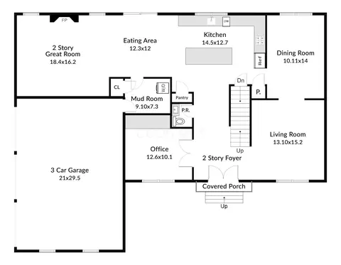 Floorplan - 7645 Fulmar Dr, Dublin, OH 43017 photo 3 of 5